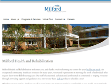 Tablet Screenshot of milfordrehab.com